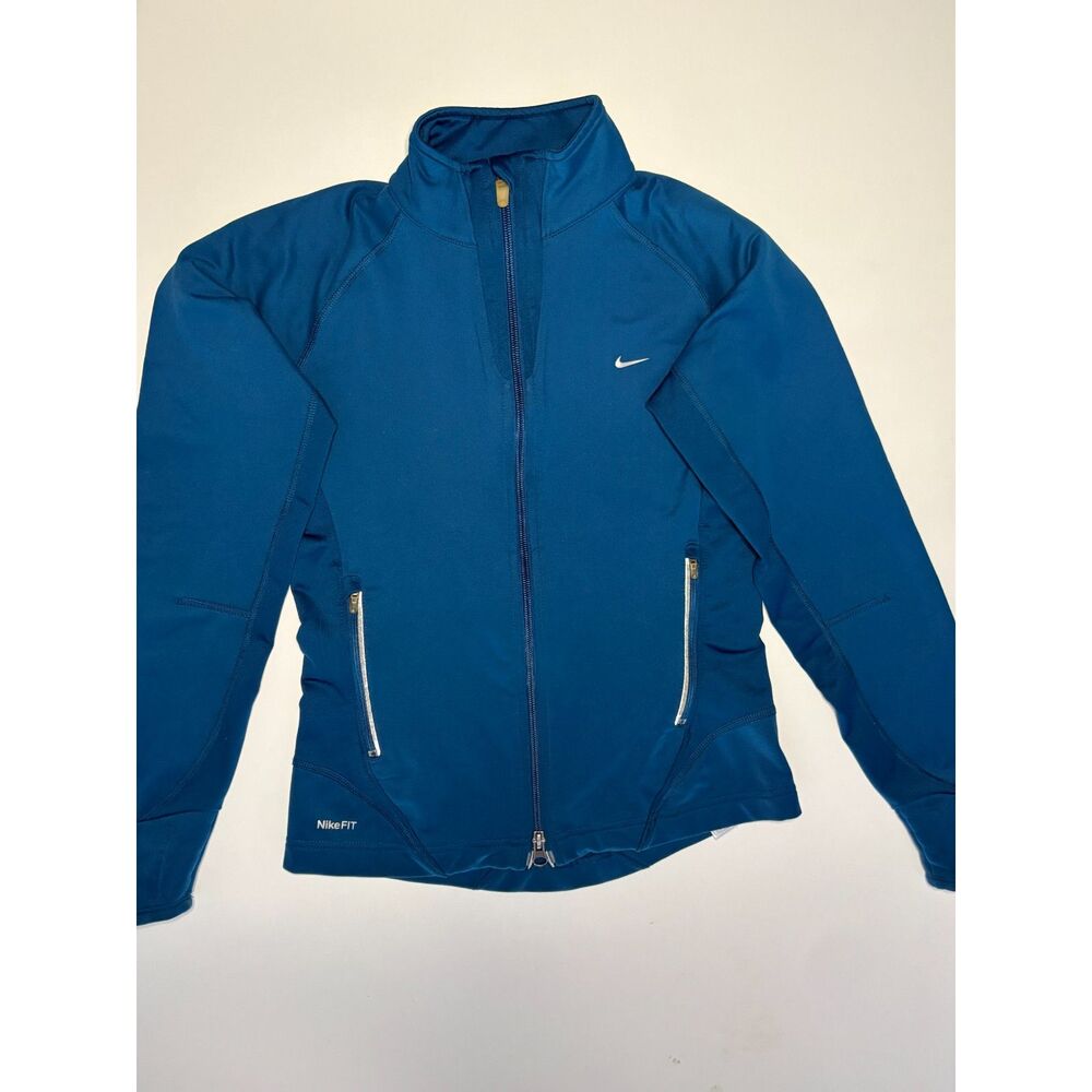 Nike Fit Women's Extra Small XS Blue Training Dri Fit Running Athletic Jacket